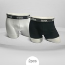 BOXER PACK-WHITE SPACE STRIPES + OBSIDIAN BLACK STRIPES