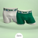 BOXER PACK-WHITE SPACE PRISM + SEA GREEN PRISM